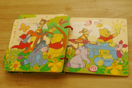 6 drevenych stranek - kniha - medvidek pu,