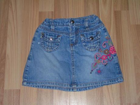 Riflová sukně s výšivkou, old navy,116