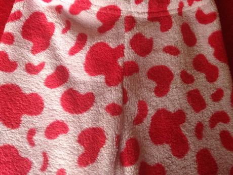 Pyžamové zateplené kalhoty kravička, primark,98