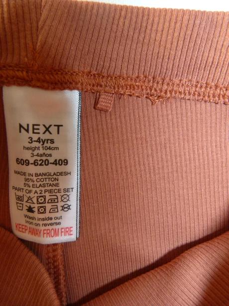 Next žebrované legíny vel. 104, next,104