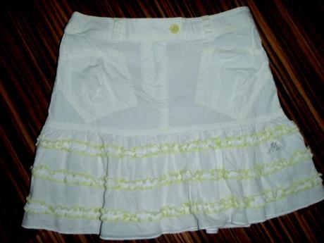 Luxusní bílolimetková sukýnka, 134