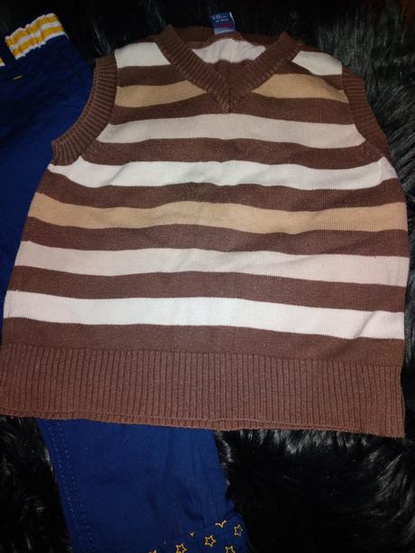 Klučičí set, nové kalhoty + vesta zdarma vel. 80 -, tu,80