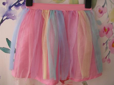 Krásná barevná tylová sukně, f&f,98