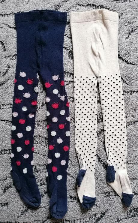 Punčocháče s puntíky vel 110 - 116, 110