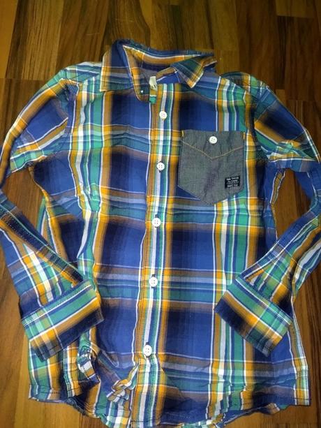 Kostkovaná košile s dlouhým rukávem 104/110 tom ta, tom tailor,110