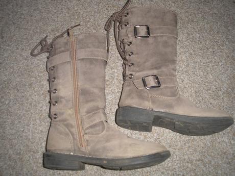 Dívčí hnědé kozačky, 30