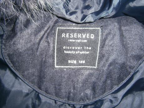 Zimní bunda reserved vel. 158, reserved,158