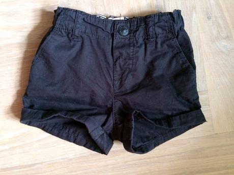 Černé kraťásky, h&m,74