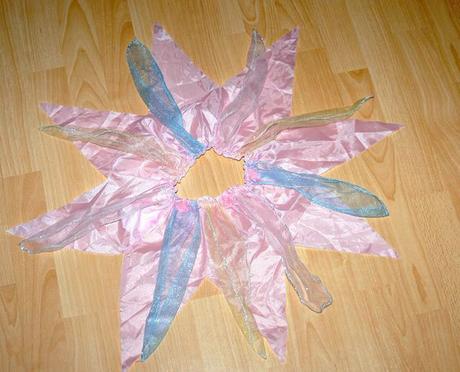 Karnevalová růžová cípatá sukýnka pro vílu,