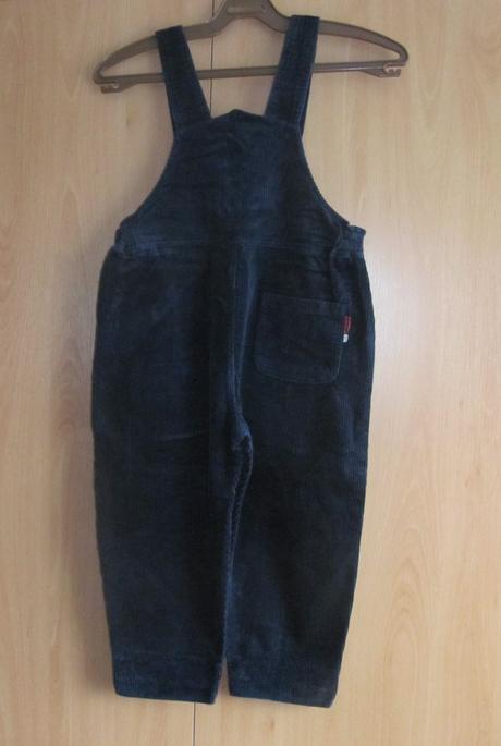 Tmavě modré manšestrové kalhoty, 116