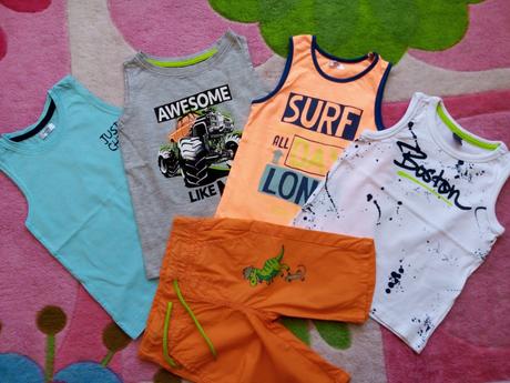 Sada 4x tílko a šortky, 104–116