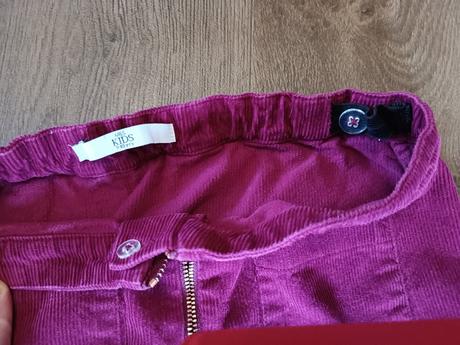 Dívčí vínová manžestrová sukně m&s, vel. 140, 140