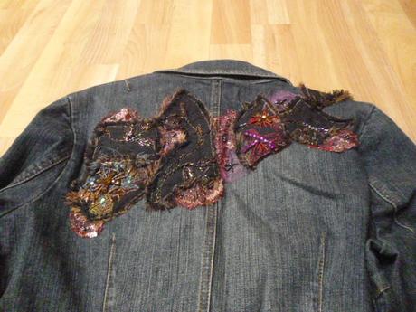 Elastické riflové sako vel.m-l, m