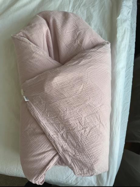 Péřová zavinovačka/peřinka/polštář + 2 mušelínové,