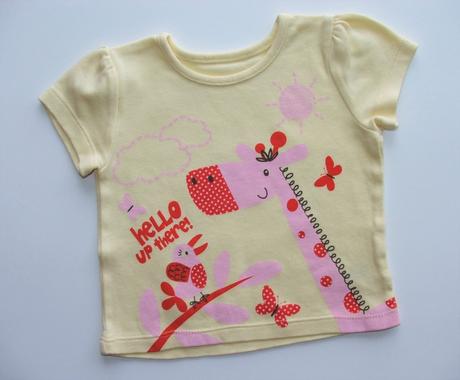 K505 dívčí triko s žirafou vel. 68, george,68