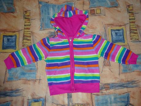 Fleesová pruhovaná mikina, vel. 86, 86