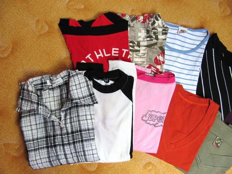 Balík dívčích triček, m