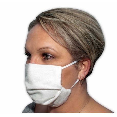 Bavlněná rouška, dvouvrstvá - smetanová,