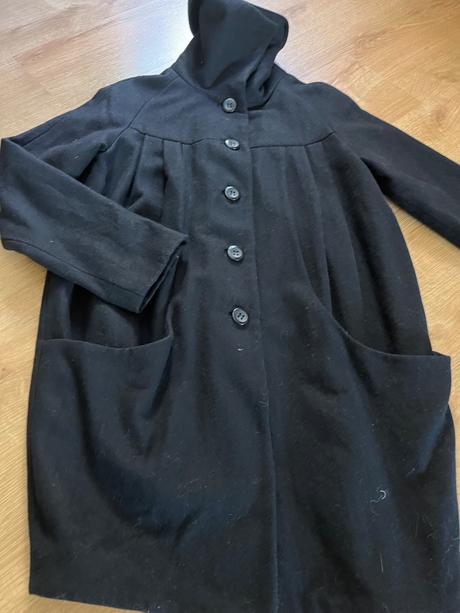 Pěkný vlněný kabátek hm, h&m,36