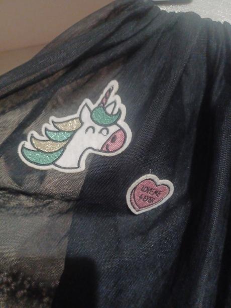 Tylová sukně s jednorožcem unicorn, kik,152