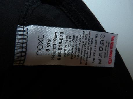 Next bavlněné pyžamo vel. 110, next,110