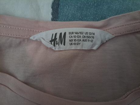 Tričko motýlci, h&m,146
