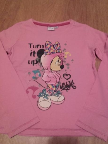Tričko turn it up, minnie 116/122, disney,116