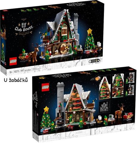Vánoční lego creator 10275 elfí domek, 