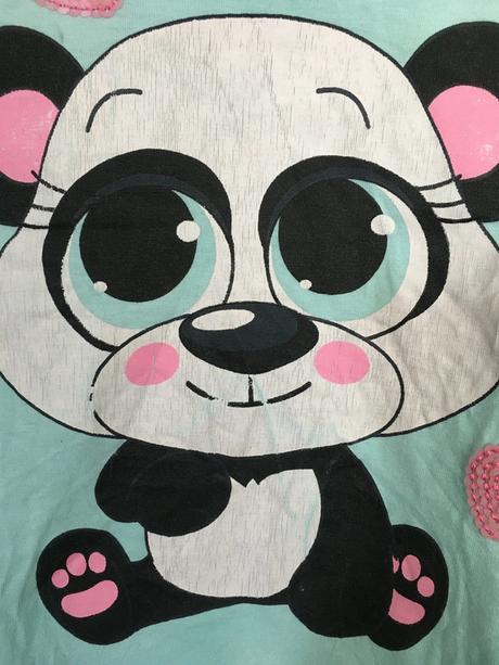 Mintové triko s pandou, 98
