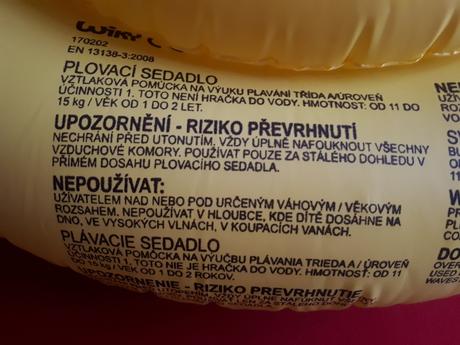 Wiky plavací kruh krteček pro nejmenší, 