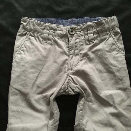 Vel. 92 šedé plátěné kalhoty s regulací, h&m,92
