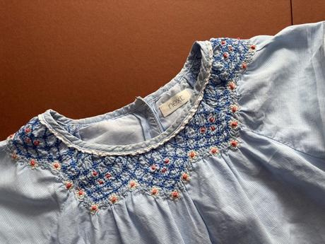 Ob/ šaty bledě modré - v. 5/6 let zn. next, next,116