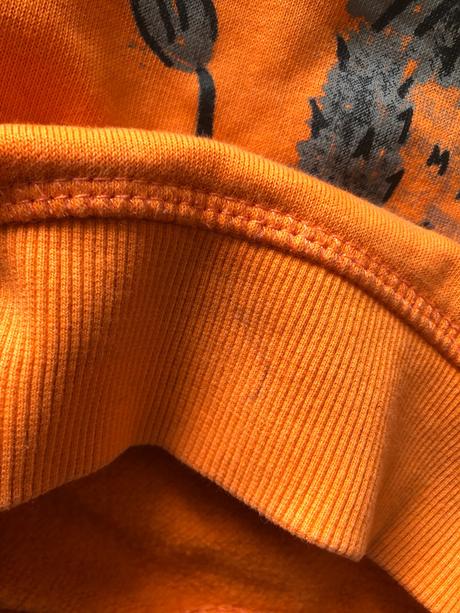 Oranžová mikina s lvíčkem, 98