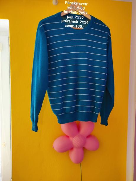 Pánský svetr-retro,vel.l, l