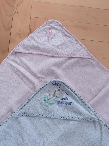 Osuška pro dvojčata - 77x73 cm - 2x,