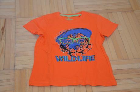 Triko lupilu vel. 110/116 oranžové s tygrem, lupilu,110