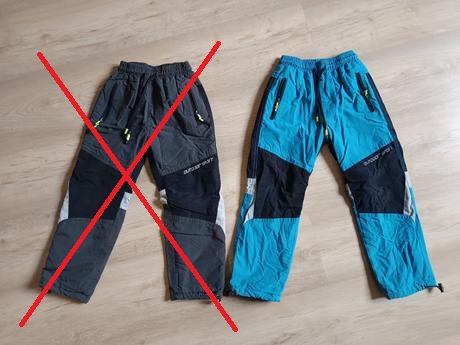 Kalhoty šustákové podšité, 116