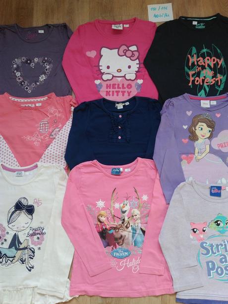 7 x tričko,tcm,faf,disney,lindex atd,vel 110/116, lindex,116