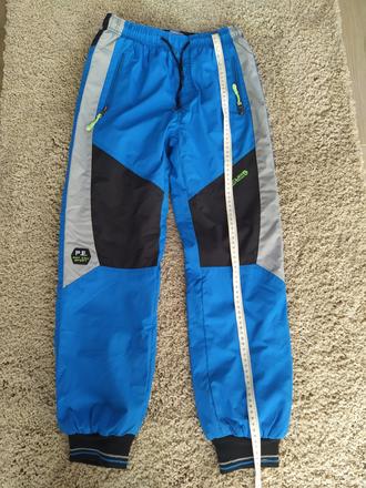 Zateplené šusťákové kalhoty flisem, grace,152