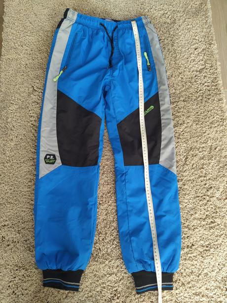 Zateplené šusťákové kalhoty flisem, grace,152