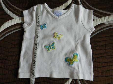Tričko krátký rukáv s motýlky, children's place,86