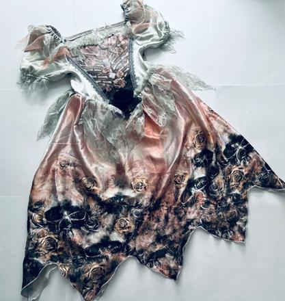 An16/ kostym nevěsta kostlivka - v.8/9 let, 