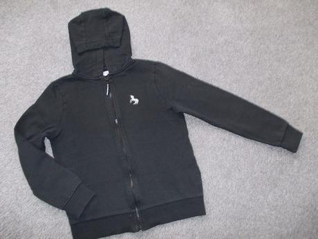 Mikina černá s jednorožcem, vel. 152, f&f,152