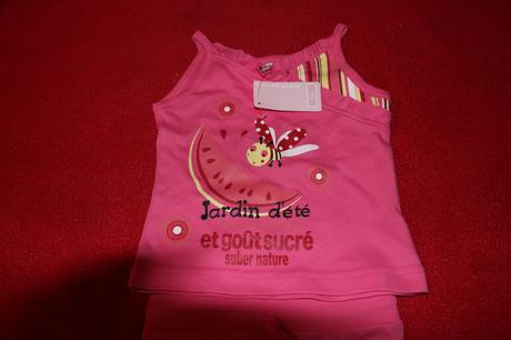 Nová letní dívčí souprava včelka tílko + sukně, 98