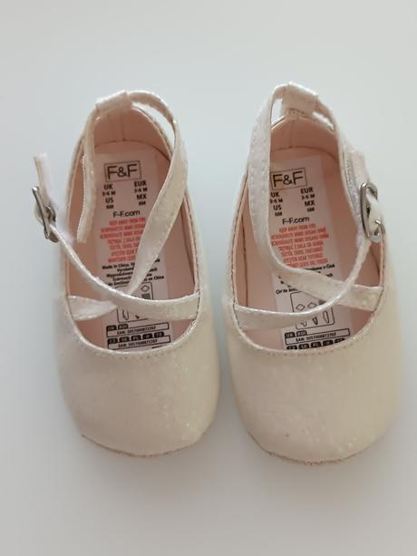Dívčí capáčky/balerínky f&f, vel. 68 (3-6 měsíců), f&f,<17