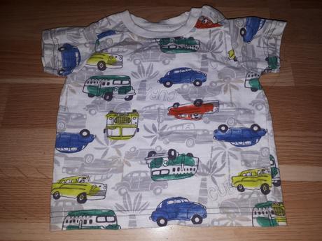 Tričko s auty vel. 74, nutmeg,74