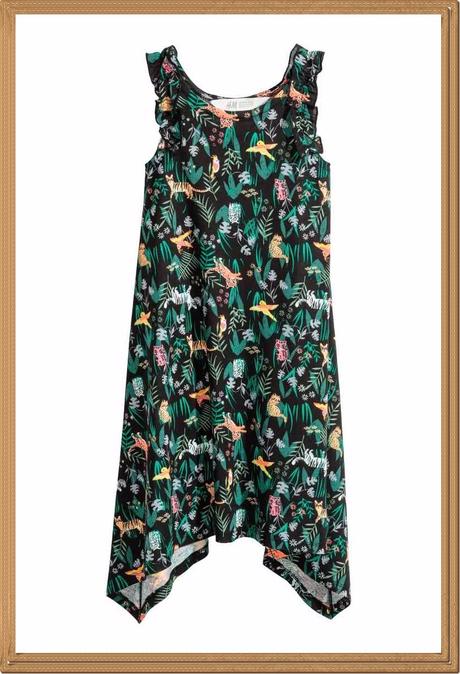 Šaty dlouhé safari vel 4-6 let 110/116 cípaté maxi, h&m,110 / 116