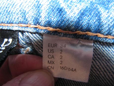 Dámské, dívčí džíny straight, h&m,34