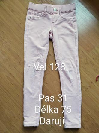 Kalhoty vel 128 daruji, 128