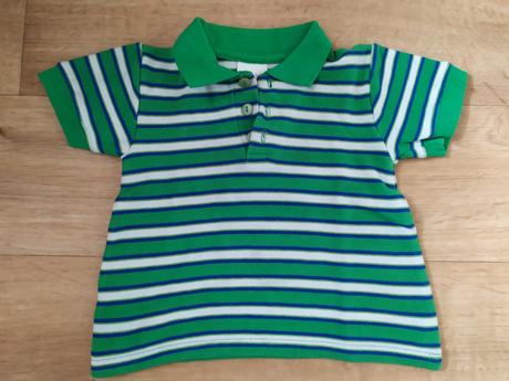 Zelené tričko s límečkem, 80
